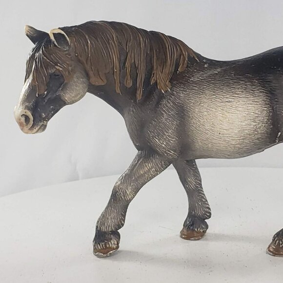 Schleich Percheron Mare Grey Horse #13626 - Picture 2 of 5